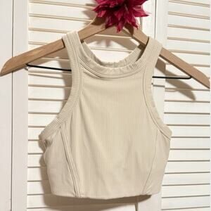 Lululemon Ribbed Nulu Highneck Yoga Bra / Crop top